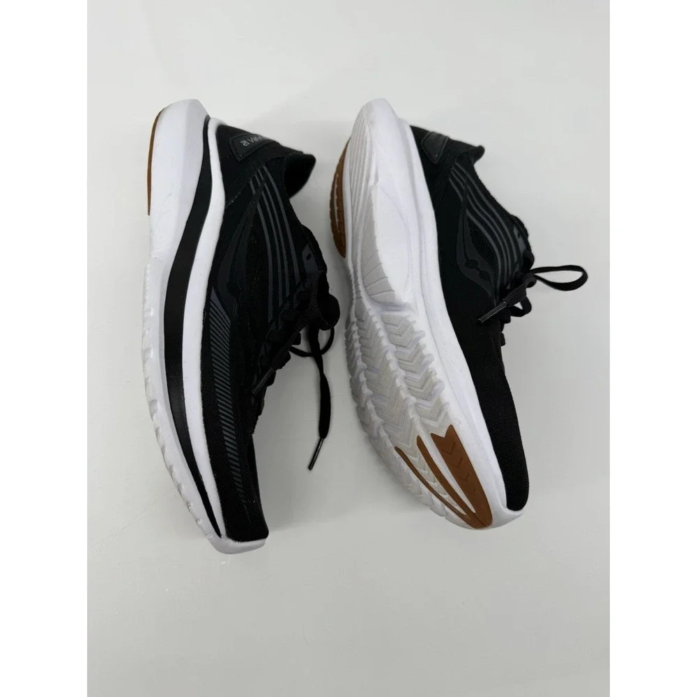 Saucony Kinvara 12 Women's Size 7 Black Running Shoes PWRRUN Lightweight Sporty